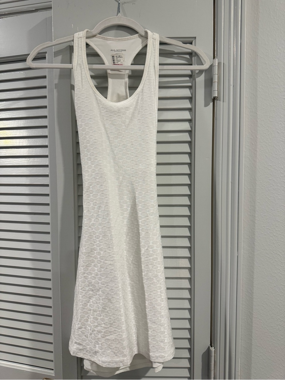 All in Favor White Racerback Mini Dress